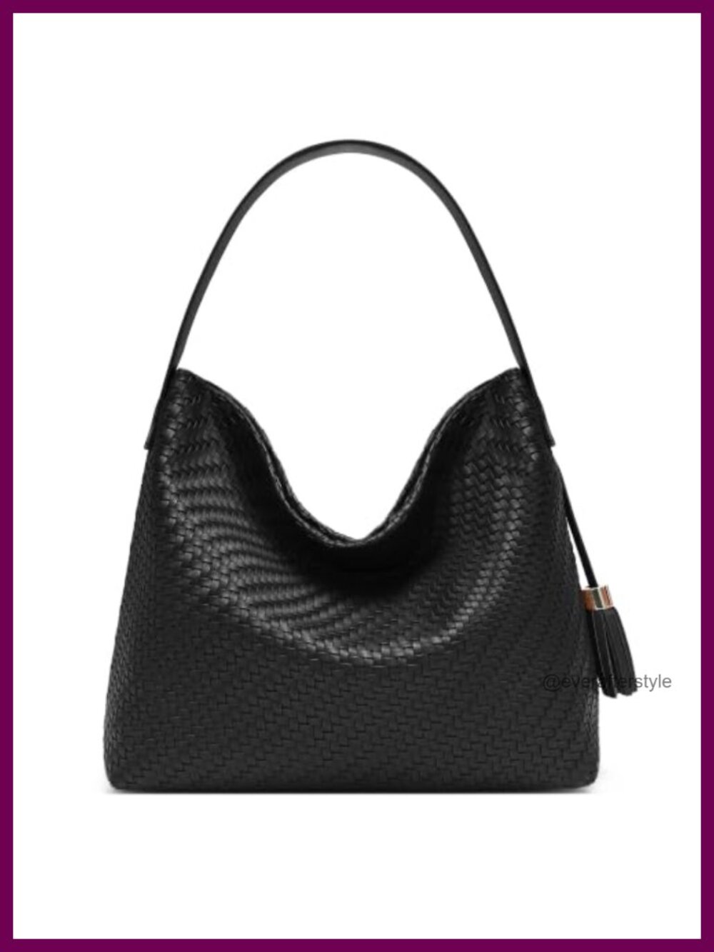 Woven Leather Tote Bag Large Shoulder Purse Crossbody Hobo